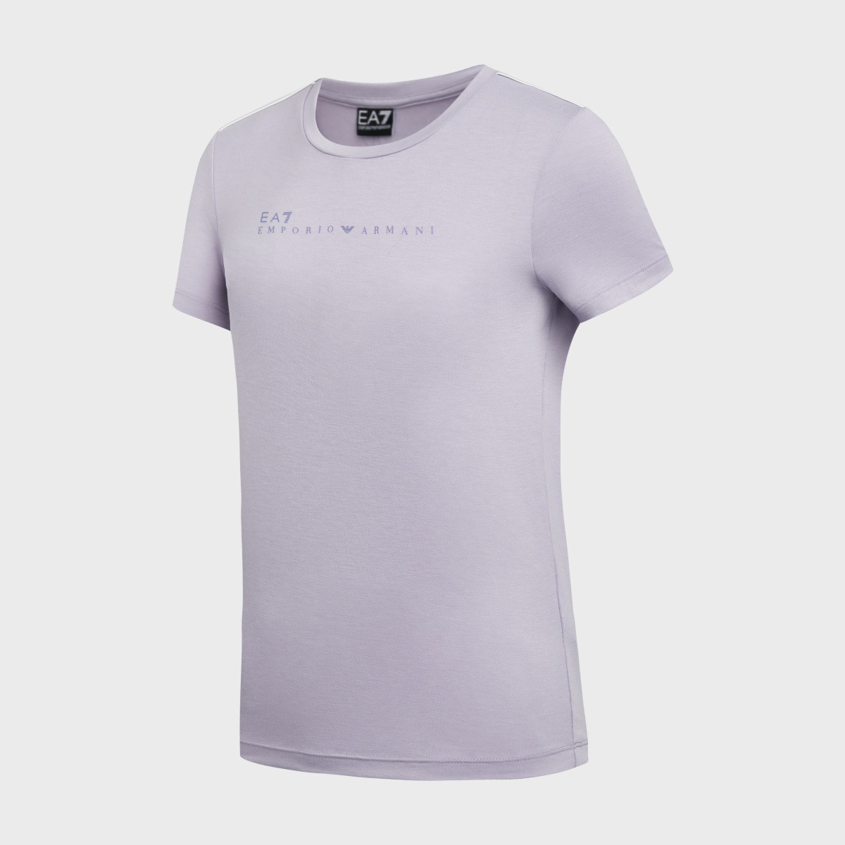 Обычная футболка женская EMPORIO ARMANI, светло-фиолетовый — фото 3