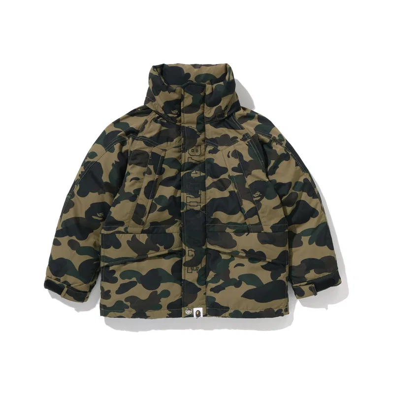 Детская пуховая куртка A Bathing Ape зеленая — фото 4