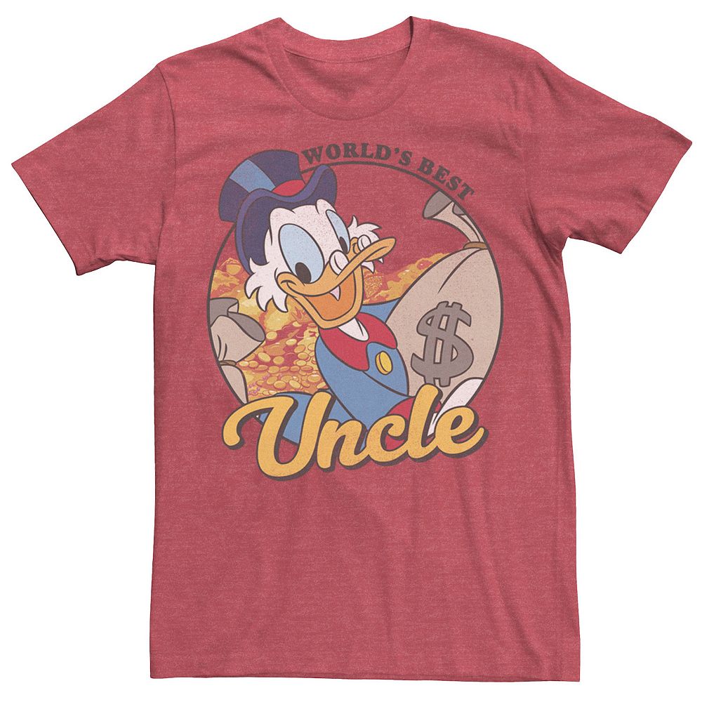 

Disney's DuckTales Scrooge McМужская футболка Best Uncle World's Duck Licensed Character, цвет Red Heather