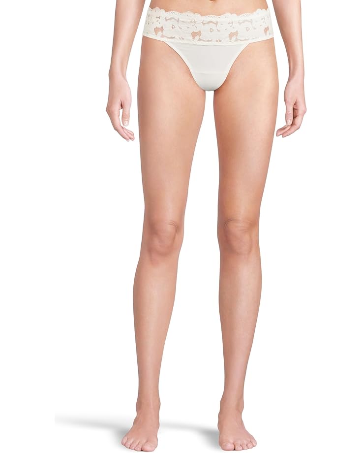 

Стринги Cosabella Romanza Cotton Lace Thong, цвет Moon Ivory