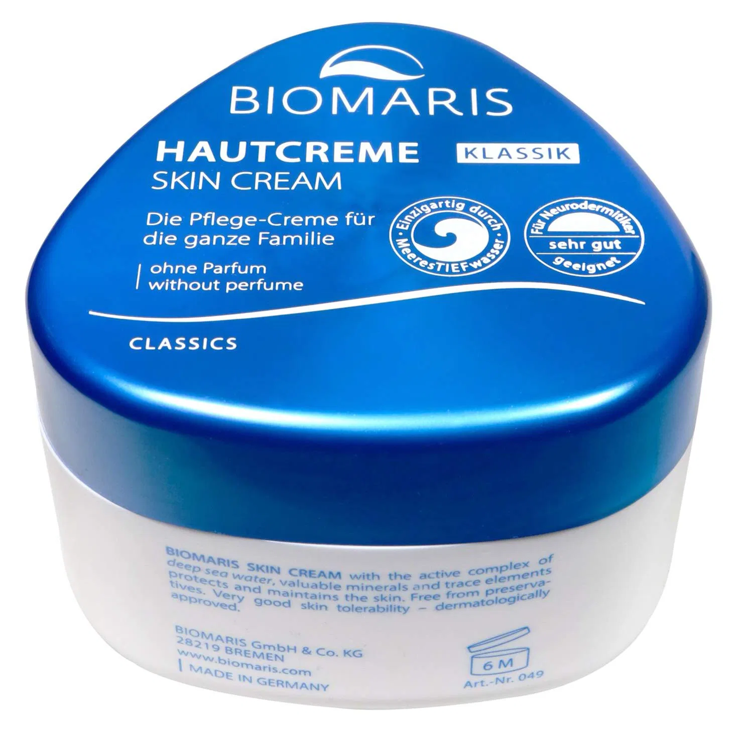 Крем для кожи «Classic» без отдушек от Biomaris, 2 шт. по 250 мл Biomaris — фото 2