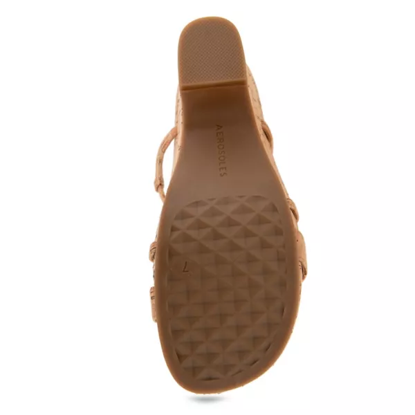 Женские босоножки Miles на танкетке с ремешками Aerosoles, цвет black patent — фото 4