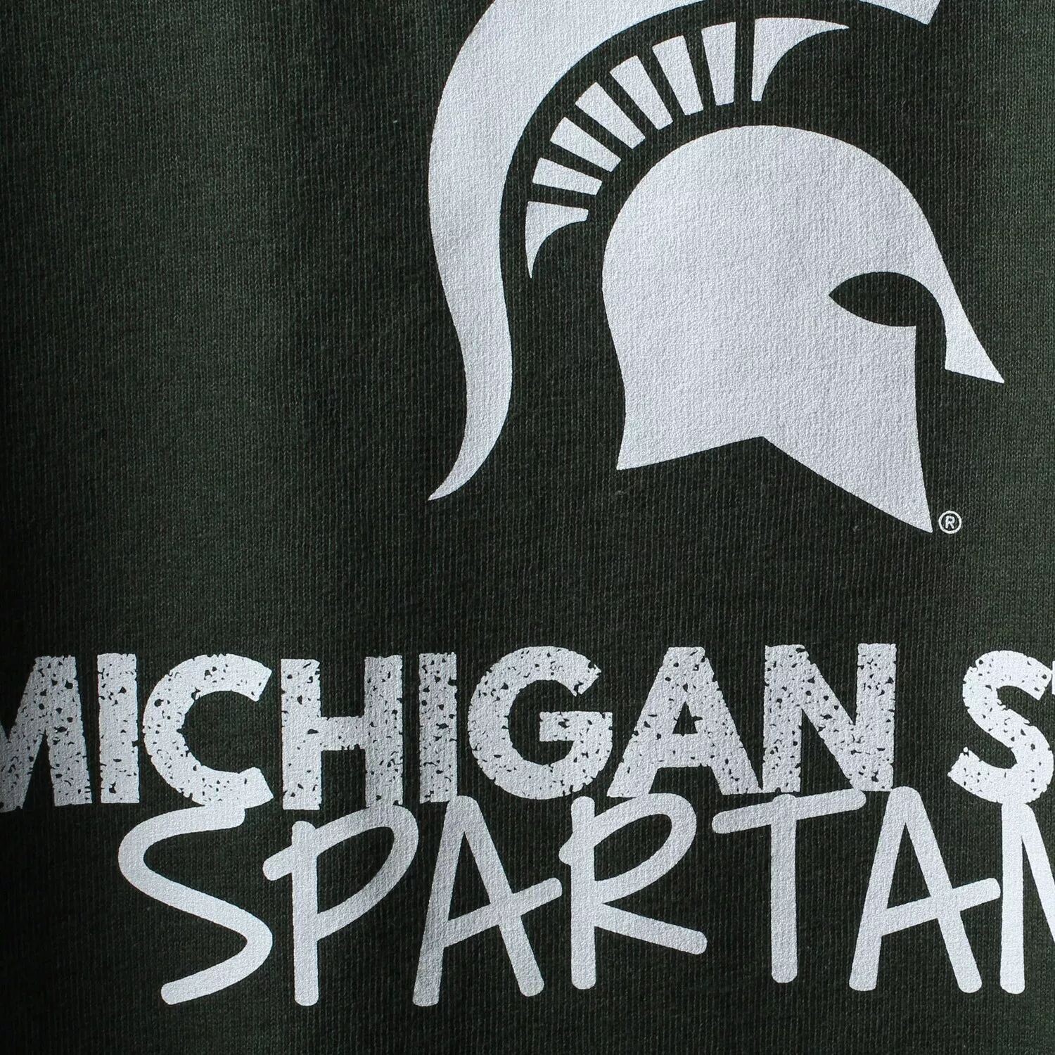 Зеленая футболка с круглым вырезом Youth Michigan State Spartans Unbranded — фото 2