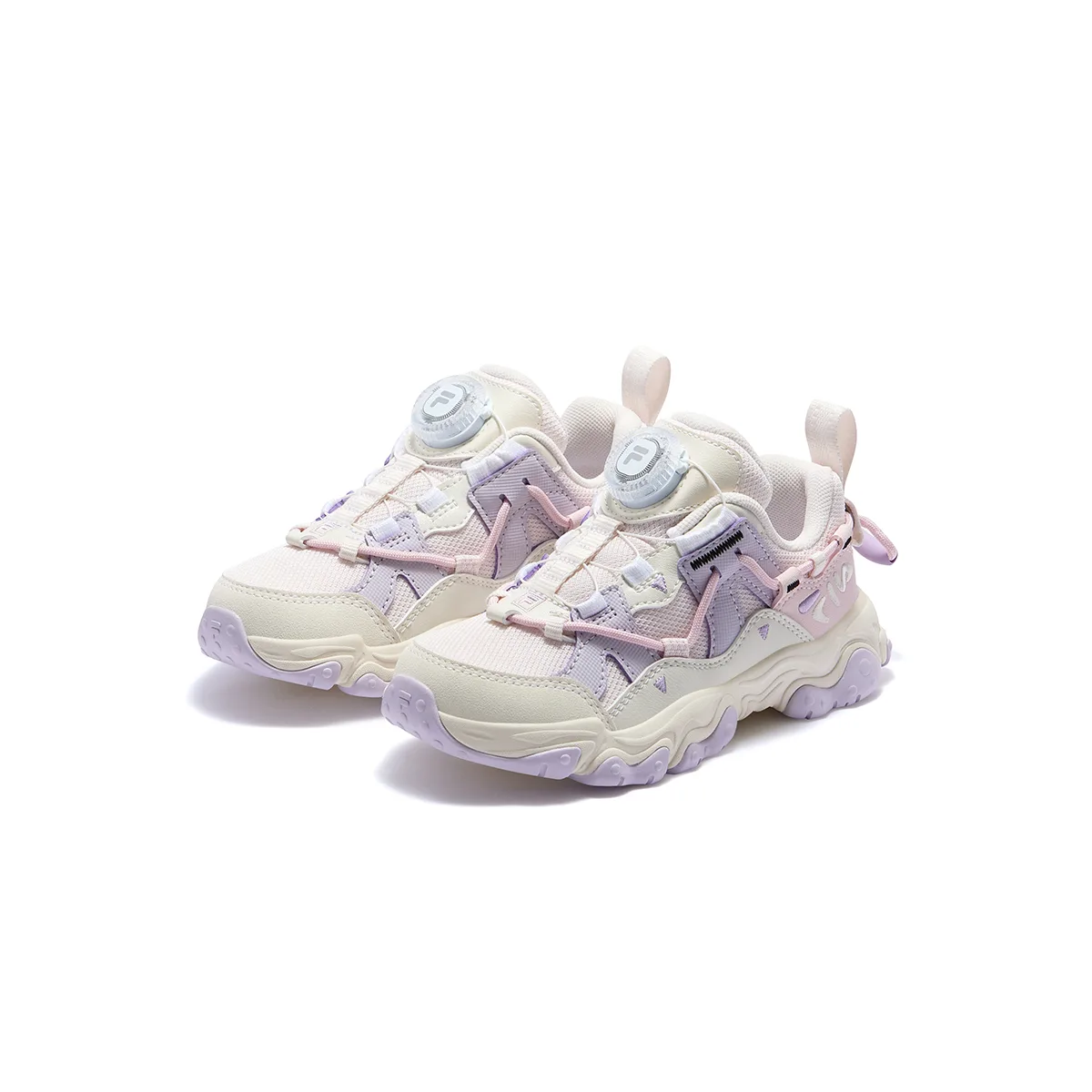 Кроссовки для бега с амортизацией low top для детей 3-7 лет FILA KIDS, белый/розовый — фото 4