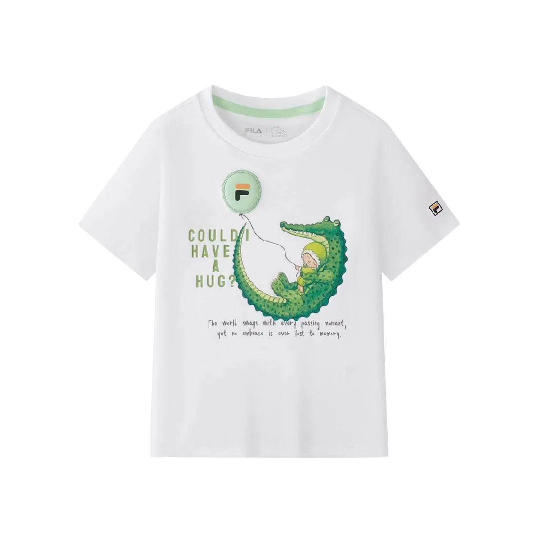 Футболка с круглым вырезом FILA KIDS белая