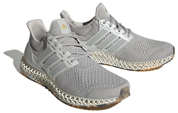 Кроссовки Adidas Ultra 4D Running Shoes 'Grey White Silver', серый — фото 3