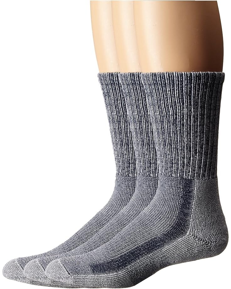 

Носки Thorlos Light Hiker Crew 3-Pair Pack, цвет Navy/Heather