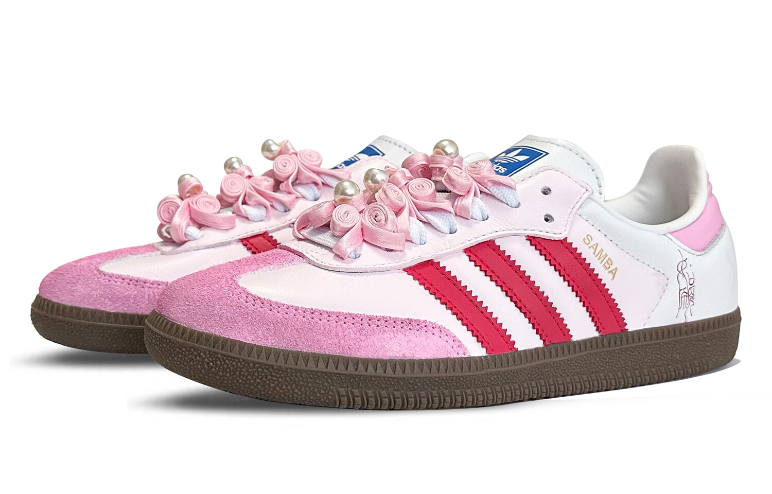 Кроссовки adidas Skateboarding Shoes Unisex Low-top Pink/red/white, розовый — фото 2