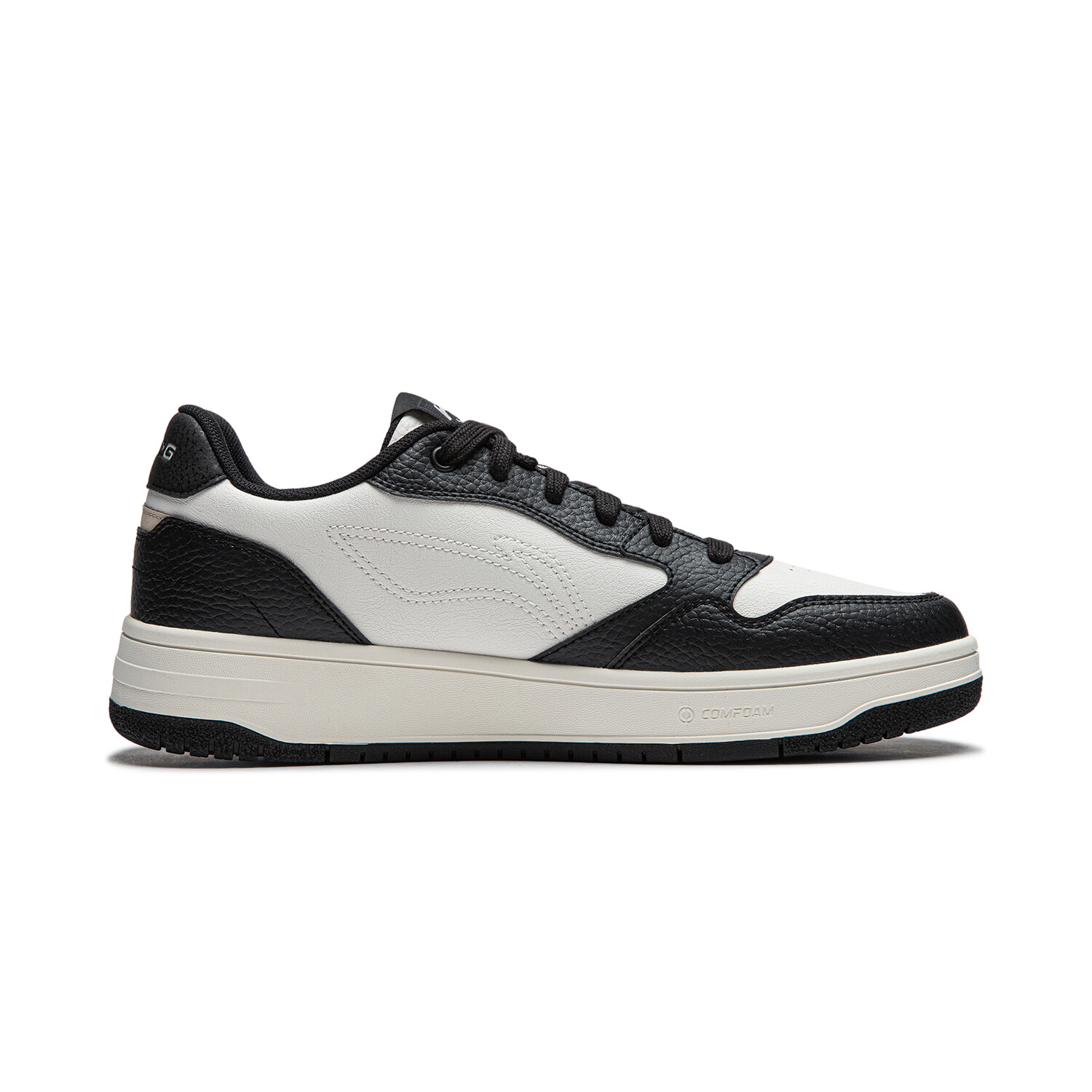Кроссовки LINING Tianji Soft Skateboarding Shoes Men Low-top White/black, черный/белый — фото 2