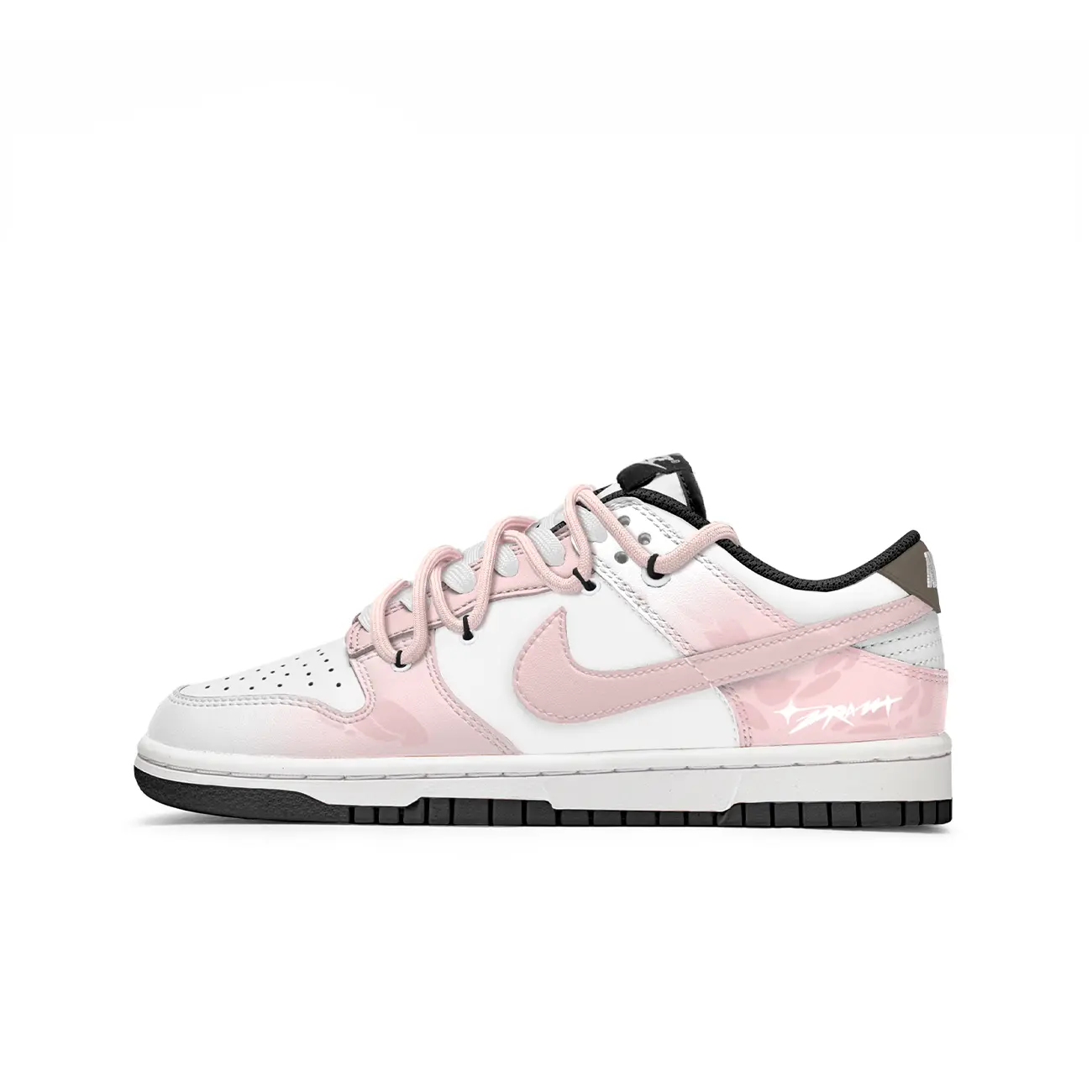 

Детские скейтерские кроссовки Dunk Grade School Nike, розовый/белый