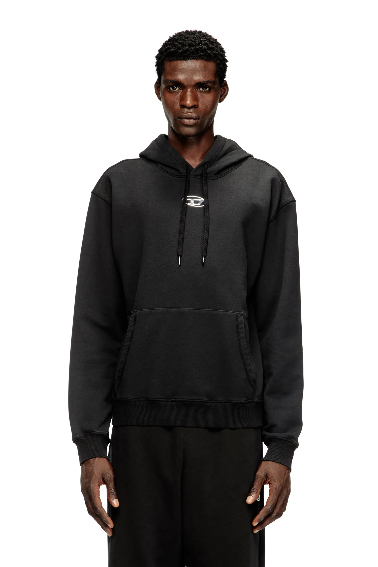 Мужская толстовка с капюшоном S-NORM-HOOD-IOD Diesel, black
