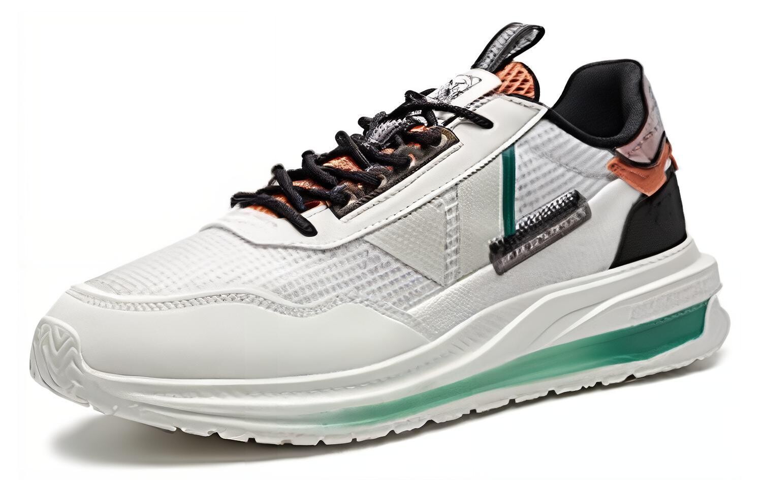 Кроссовки XTEP Casual Shoes Men Low-Top Canvas White Black — фото 2