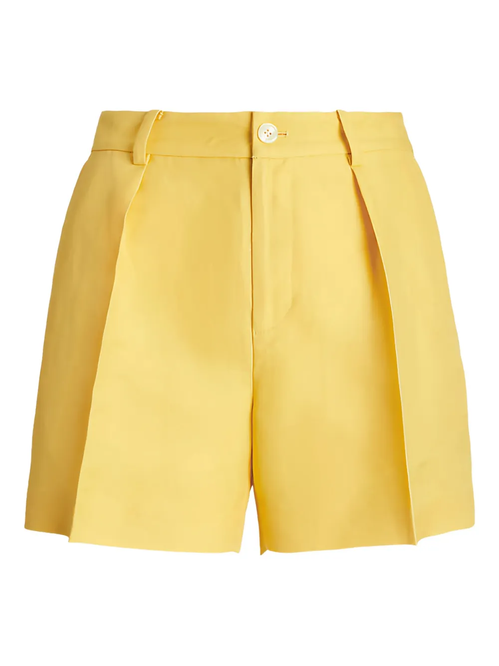 

Шорты с завышенной талией и складками Lauren Ralph Lauren, желтый