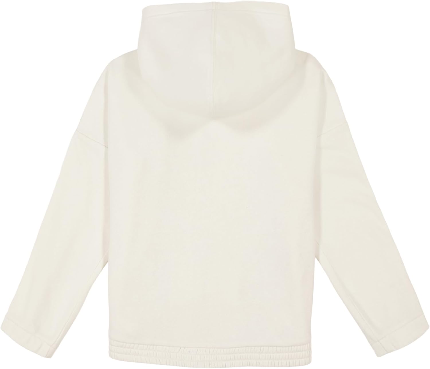 Толстовка Calvin Klein для девочек с длинным рукавом и молнией из флиса, White Shimmer — фото 2