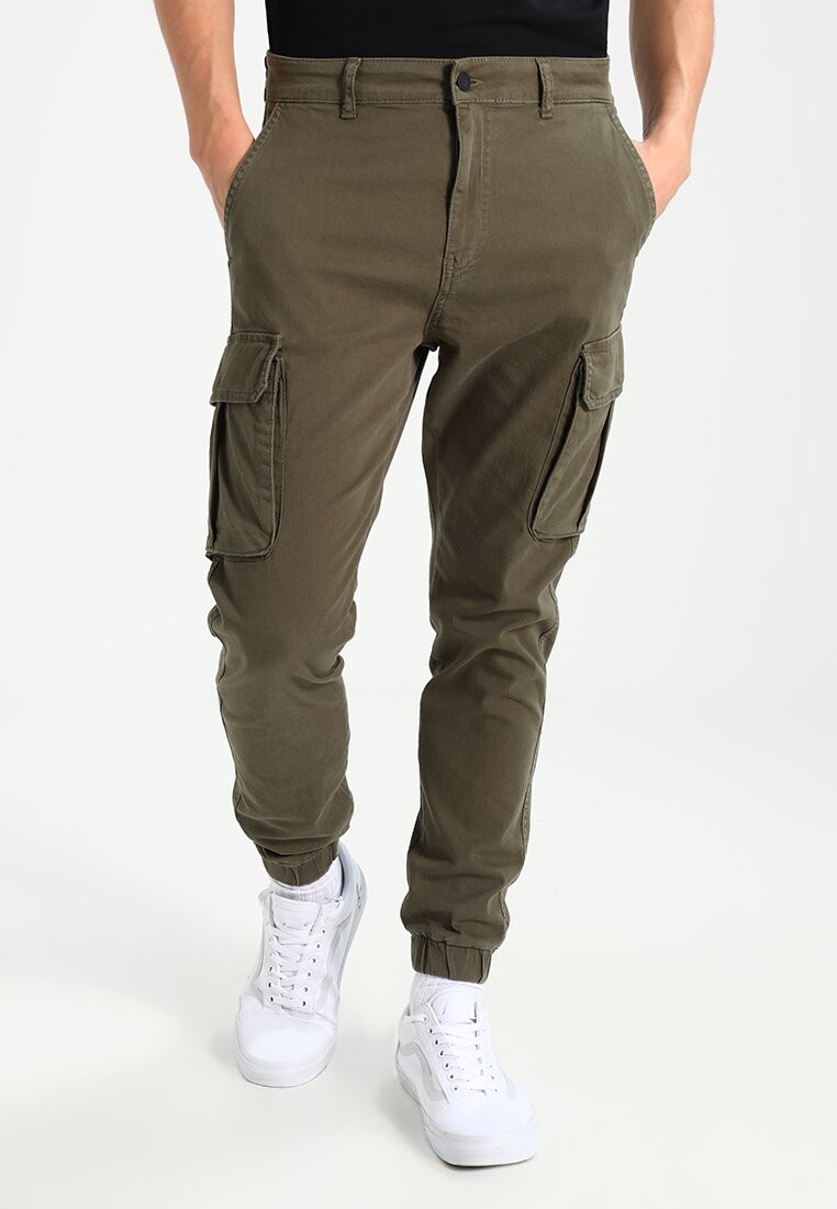 

Брюки карго Cuffed Skinny Trouser Pier One, хаки