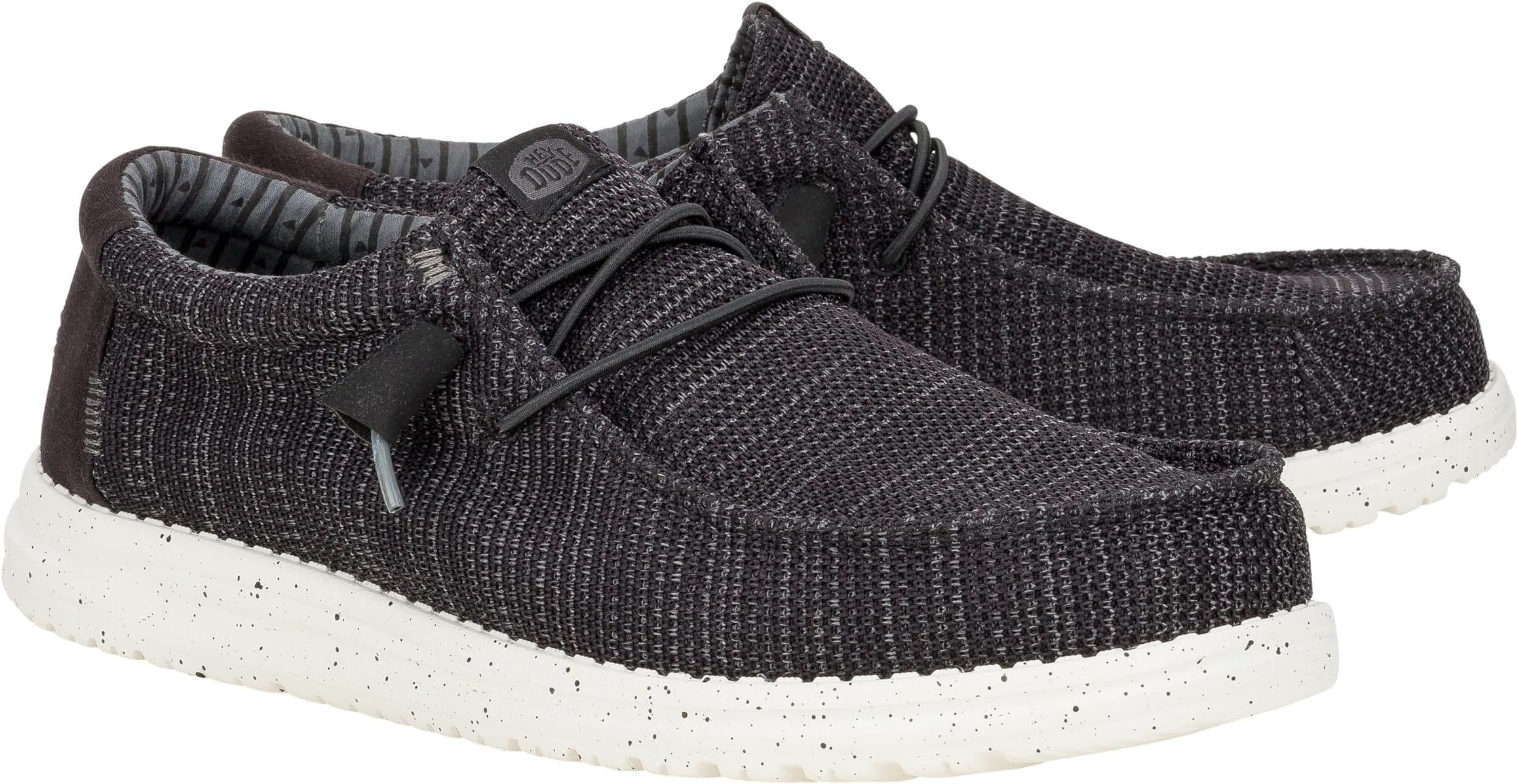 

Лоферы Hey Dude Men's Wally Stretch Sox, Black/White