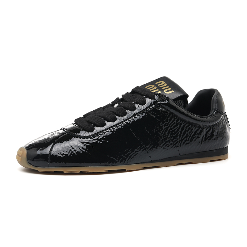 MIU MIU Низкие кеды German Army Trainers повседневные женские черные — фото 2