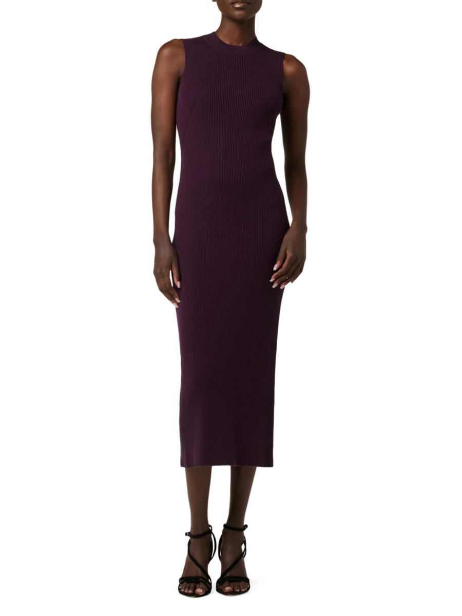 

Платье-свитер миди из шерстяной смеси Hudson Jeans, цвет Purple Berry