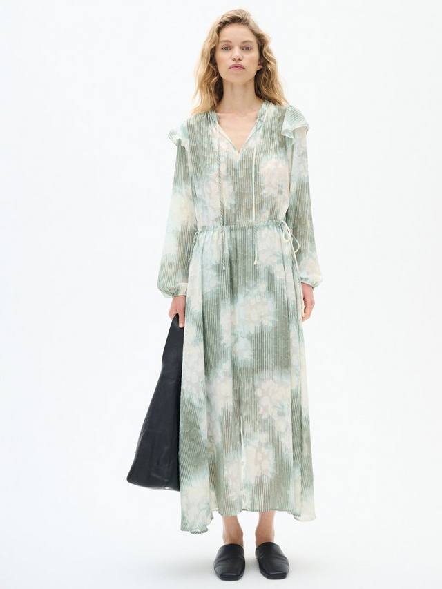 

Абстрактное цветочное макси-платье cielle InWear, зеленый