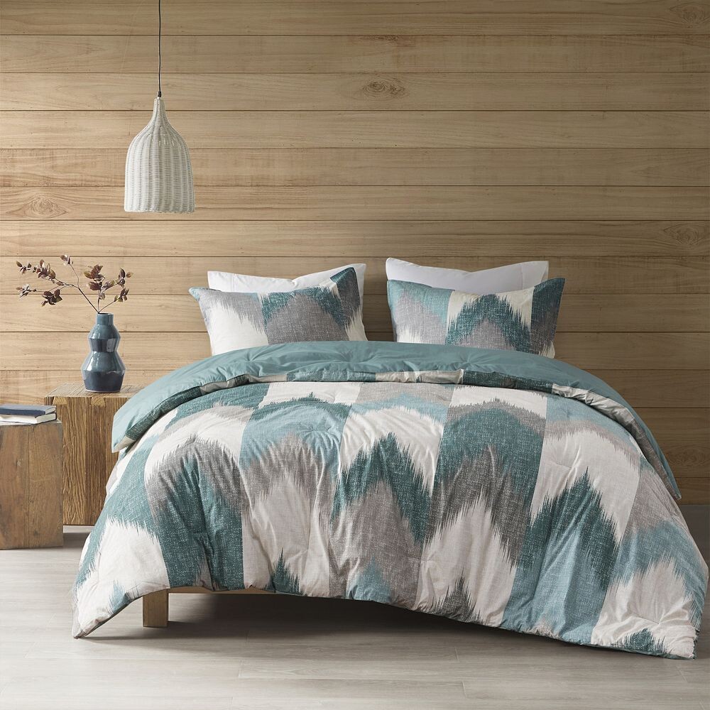 

INK+IVY Alpine Комплект хлопковых одеял из 3 предметов, цвет Aqua