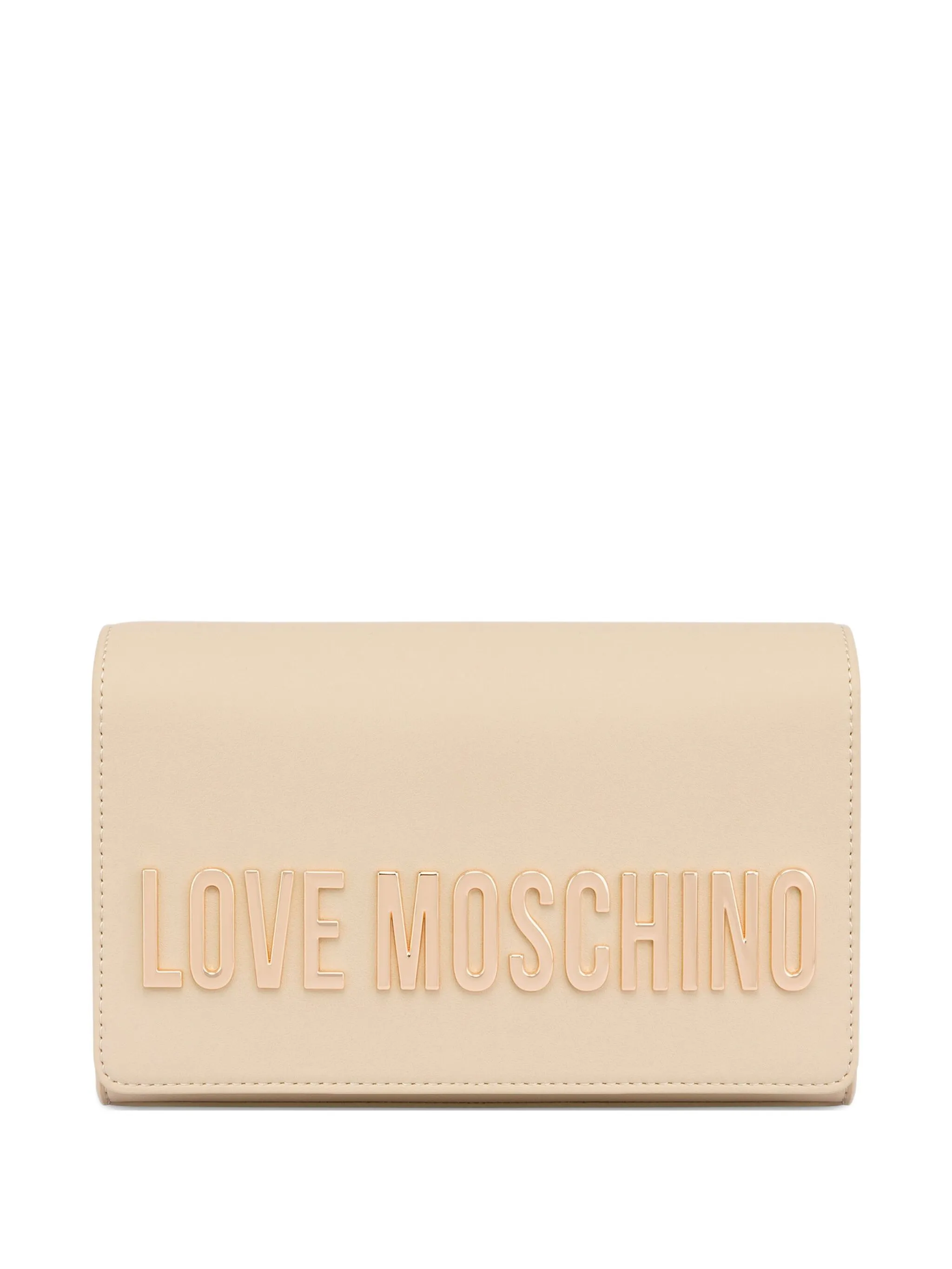 

Сумка на плечо с тиснением Love Moschino, бежевый