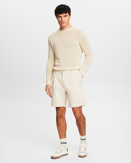 

Мужские шорты прямого кроя Esprit, бежевый