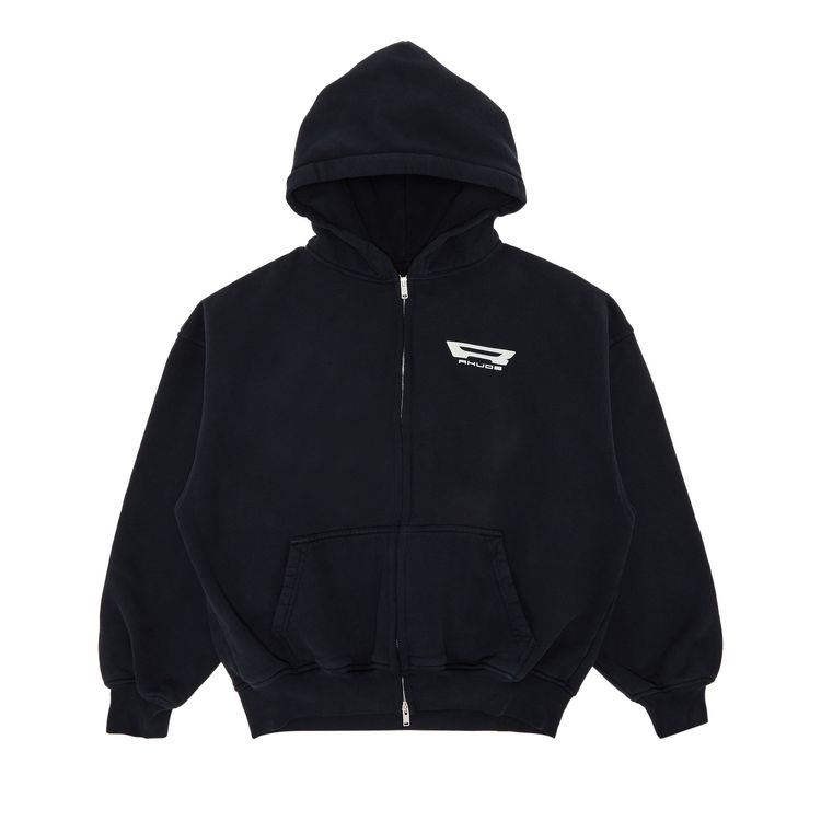 

Худи Rhude Campione Full-Zip Hoodie 'Vintage Black', черный