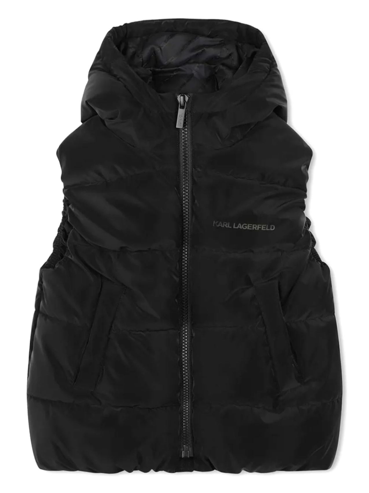 

Жилет с капюшоном Karl Lagerfeld Kids, черный