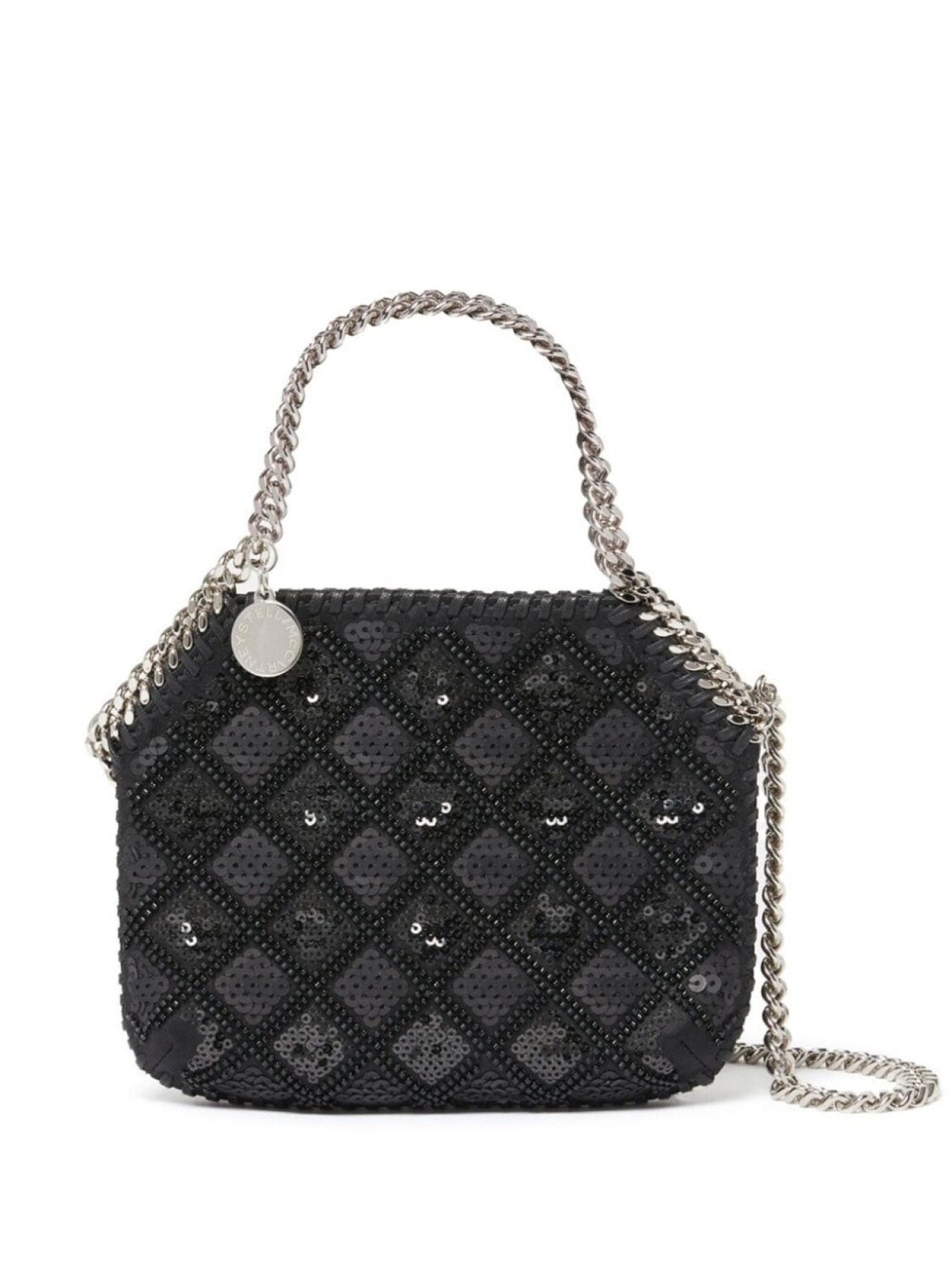 

Stella McCartney сумка-тоут Falabella с пайетками, черный