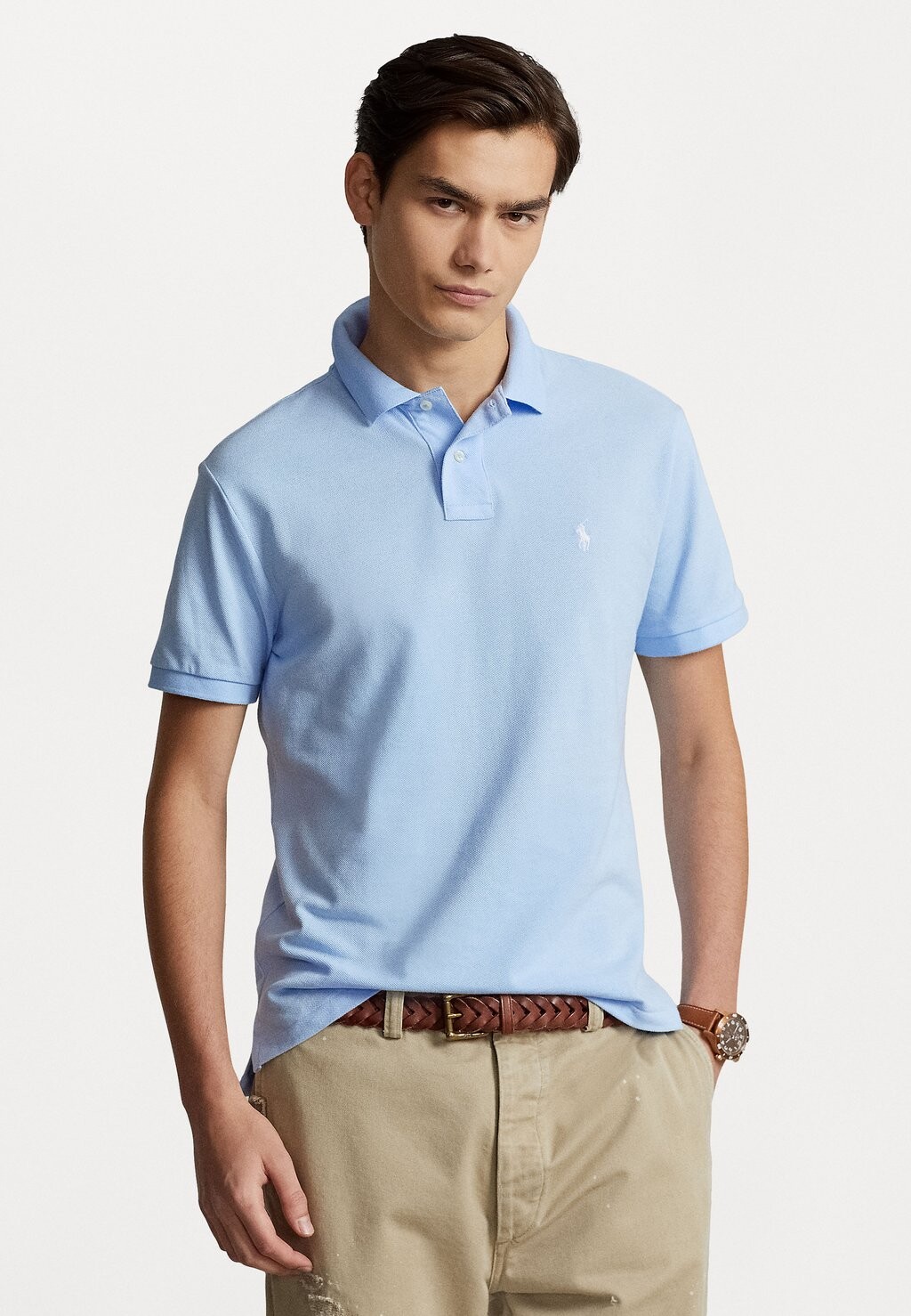 

Рубашка-поло CUSTOM SLIM FIT Polo Ralph Lauren, офисный синий