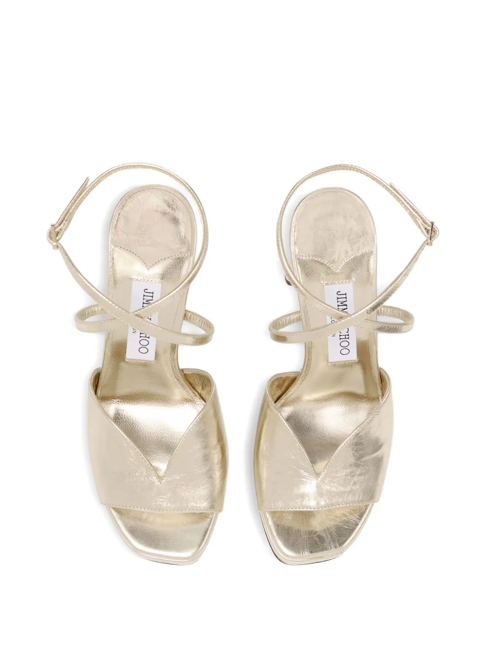 Босоножки Karli 125 на платформе JIMMY CHOO, золотой — фото 4