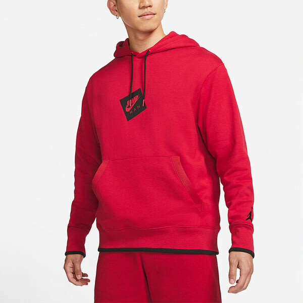 Толстовка Air Jordan MENS Jumpman Classics Logo Print Basketball Red, красный — фото 4