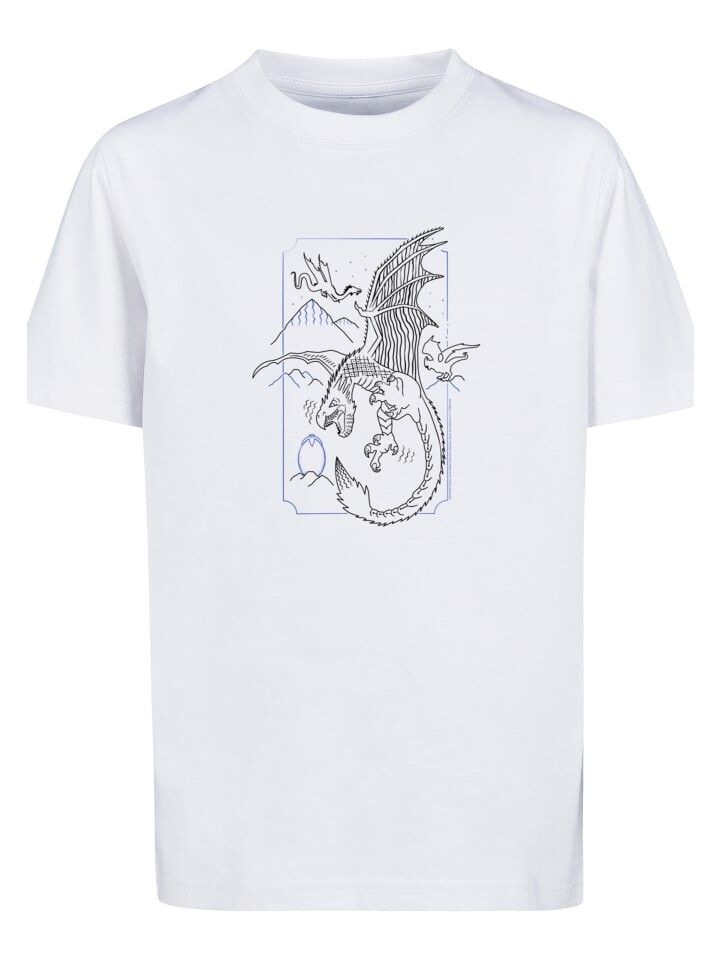 

Футболка F4NT4STIC Harry Potter Dragon Line Art, белый