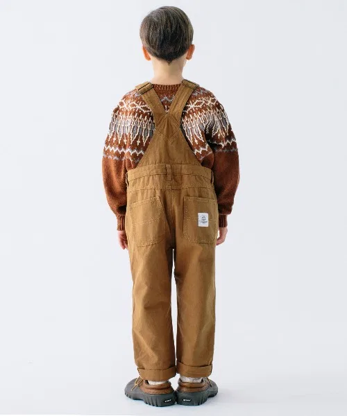 Детский комбинезон Smoothy ARMY Duck из хлопка коричневый — фото 3