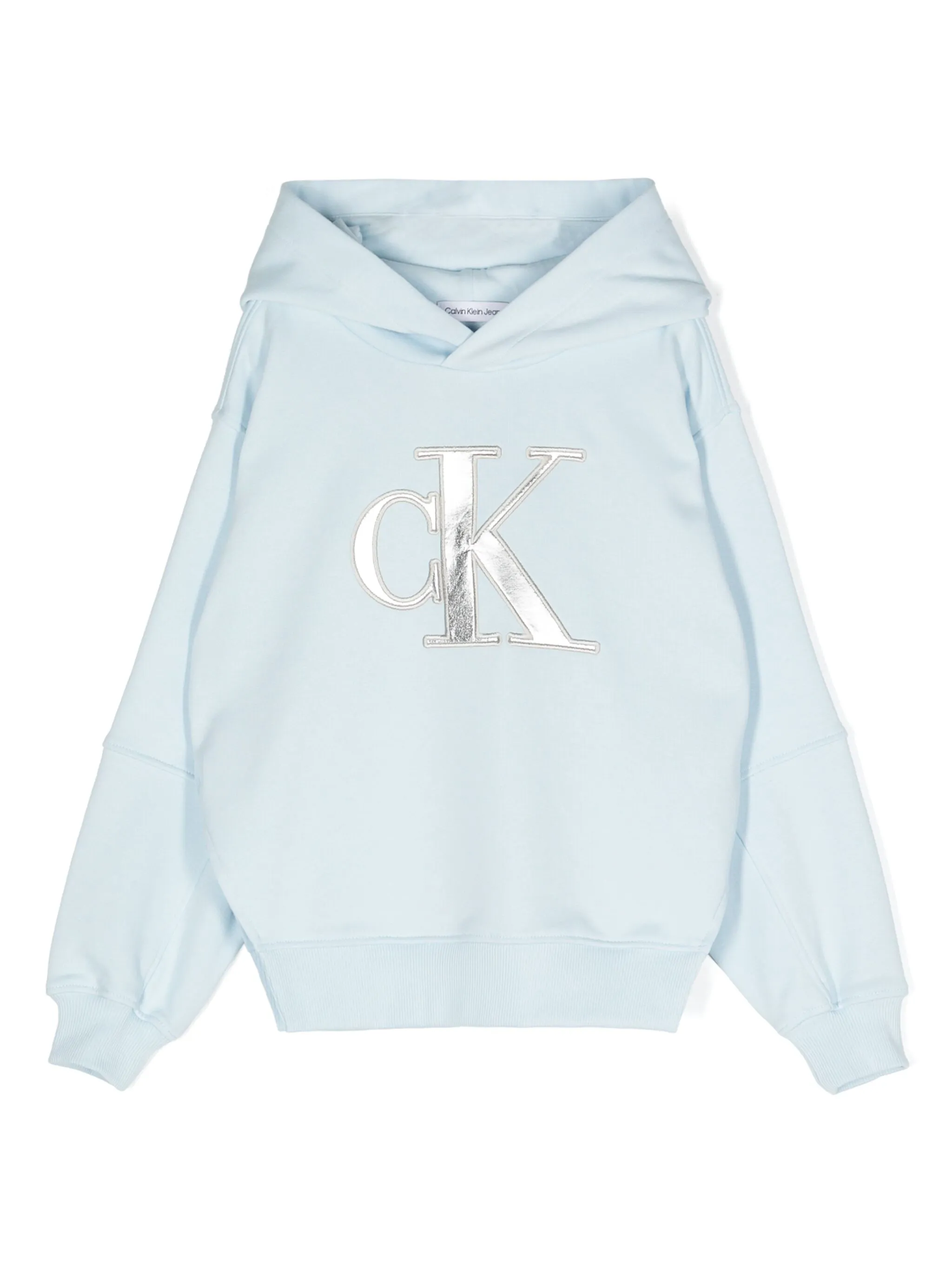 

Худи с вышитой монограммой Calvin Klein Kids, синий