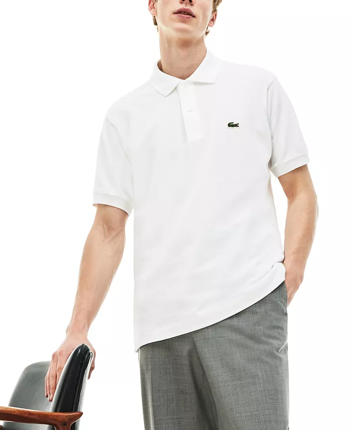 

Мужская классическая короткорукавная поло L.12.12 из пике Lacoste, белый