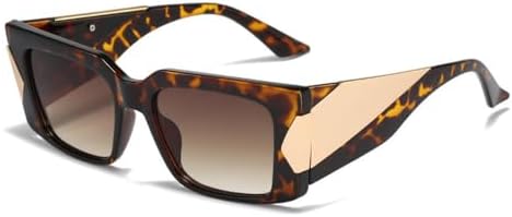 

Модные солнцезащитные очки для женщин, винтажные панк-очки, солнцезащитные очки для мужчин с защитой от УФ-излучения UV400, ретро-очки, трендовые женские очки, C5Leopard MTZJH, One Color