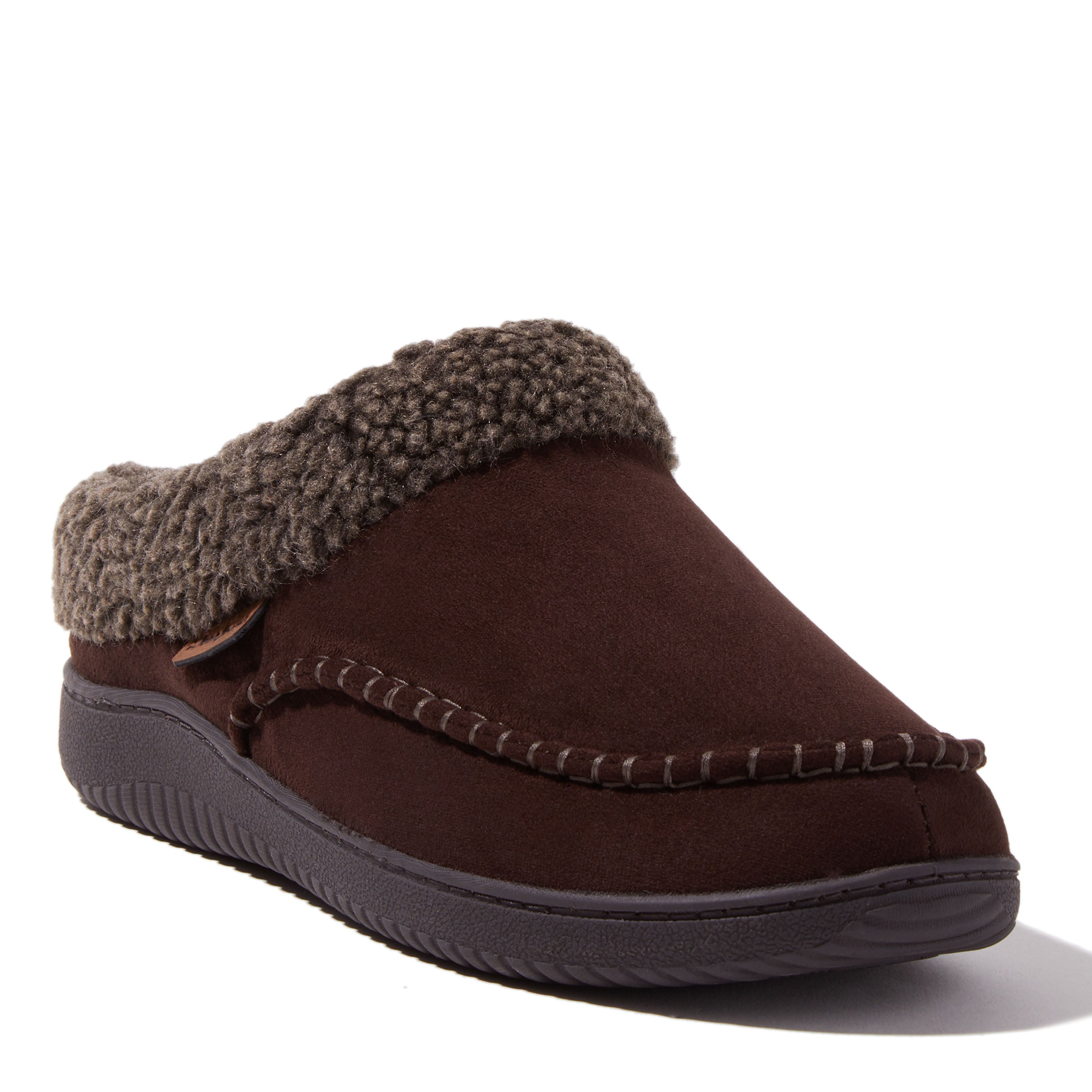 

Dearfoams Мужские мокасины Marshall из микрозамши Toe Clog