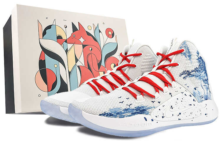 

Баскетбольные кроссовки Hyperdunk X мужские высокие синие Nike