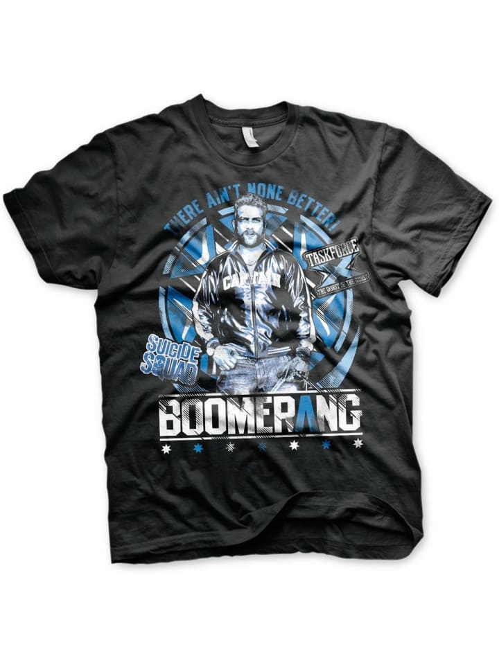 

DC Suicide Squad Футболка "Boomerang Big Tall T-Shirt" черного цвета, Черный, DC Suicide Squad Футболка "Boomerang Big Tall T-Shirt" черного цвета