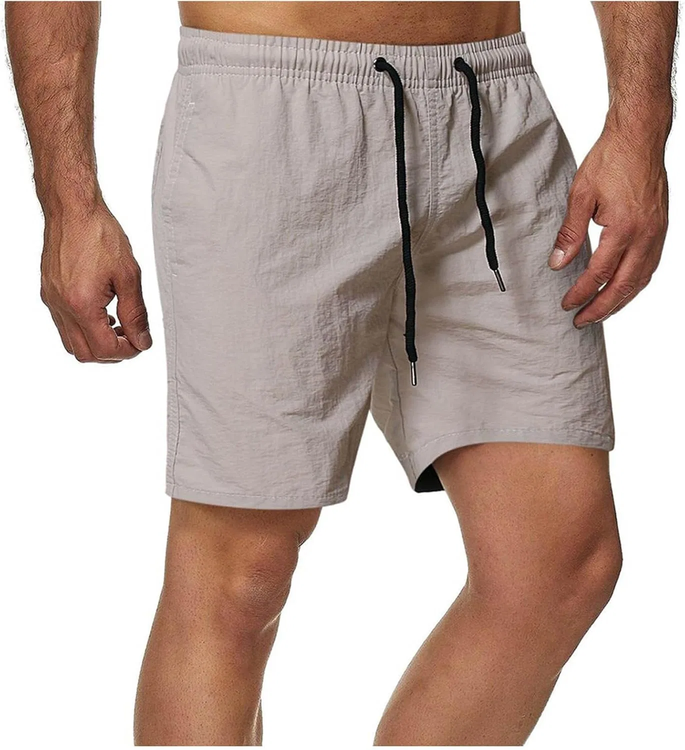 Мужские шорты Active Cotton Drawstring, Gray — фото 2