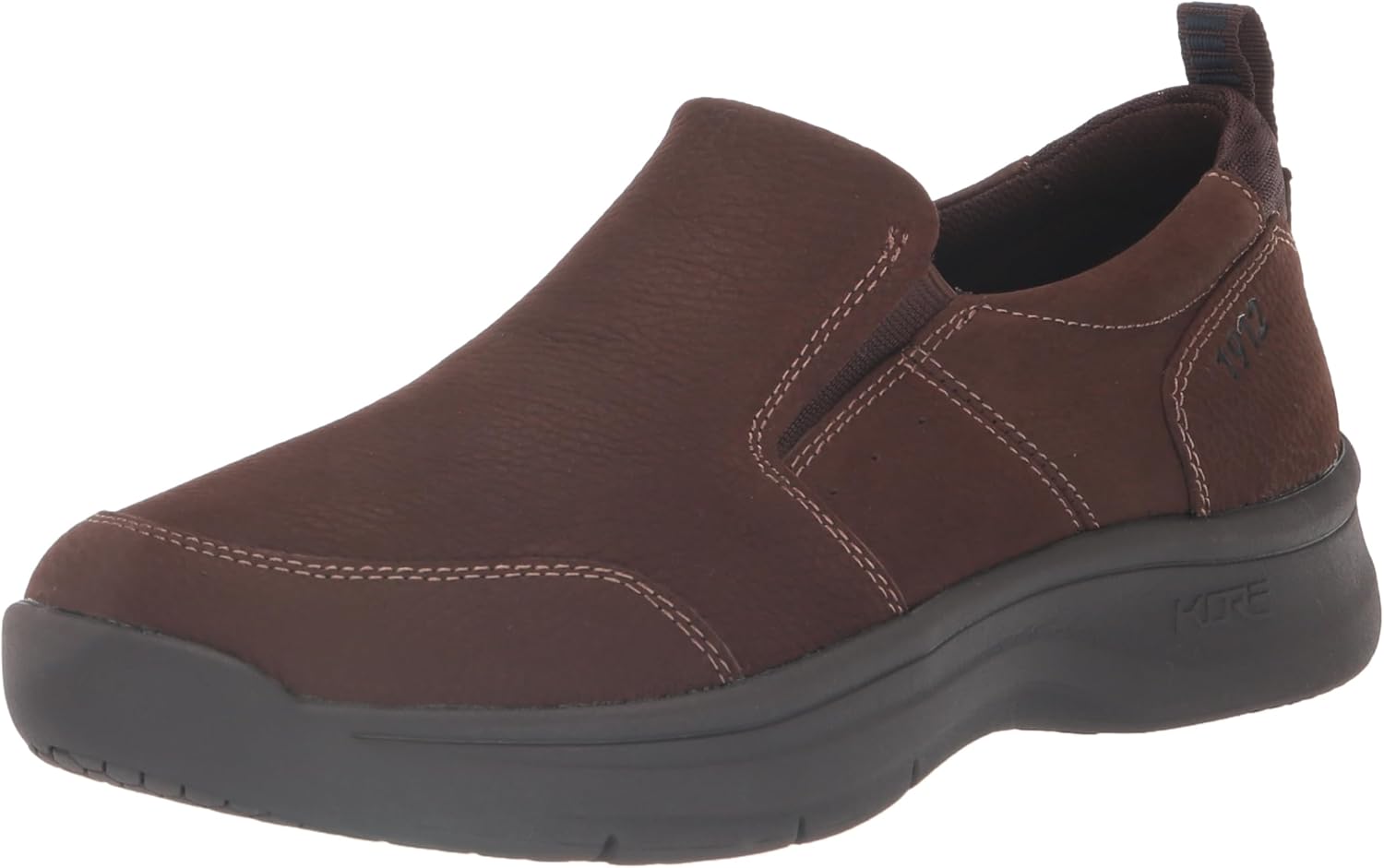 

Мужские мокасины Nunn Bush Mac слипоны с носком, легкие, удобные кожаные прогулочные туфли, коричневый