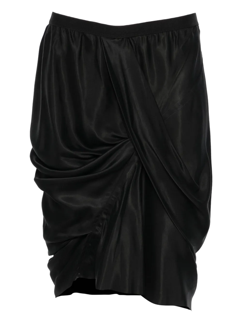

Юбка с драпировкой Rick Owens, черный