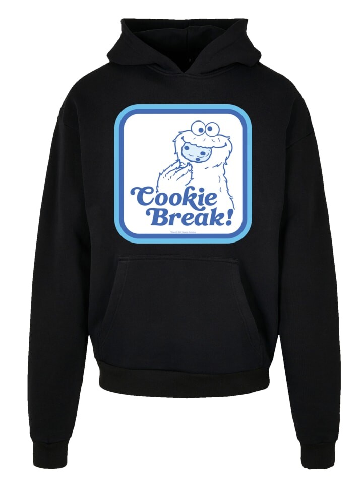 

Пуловер F4NT4STIC Ultra Heavy Hoodie Sesamstraße Cookie Bracke, черный