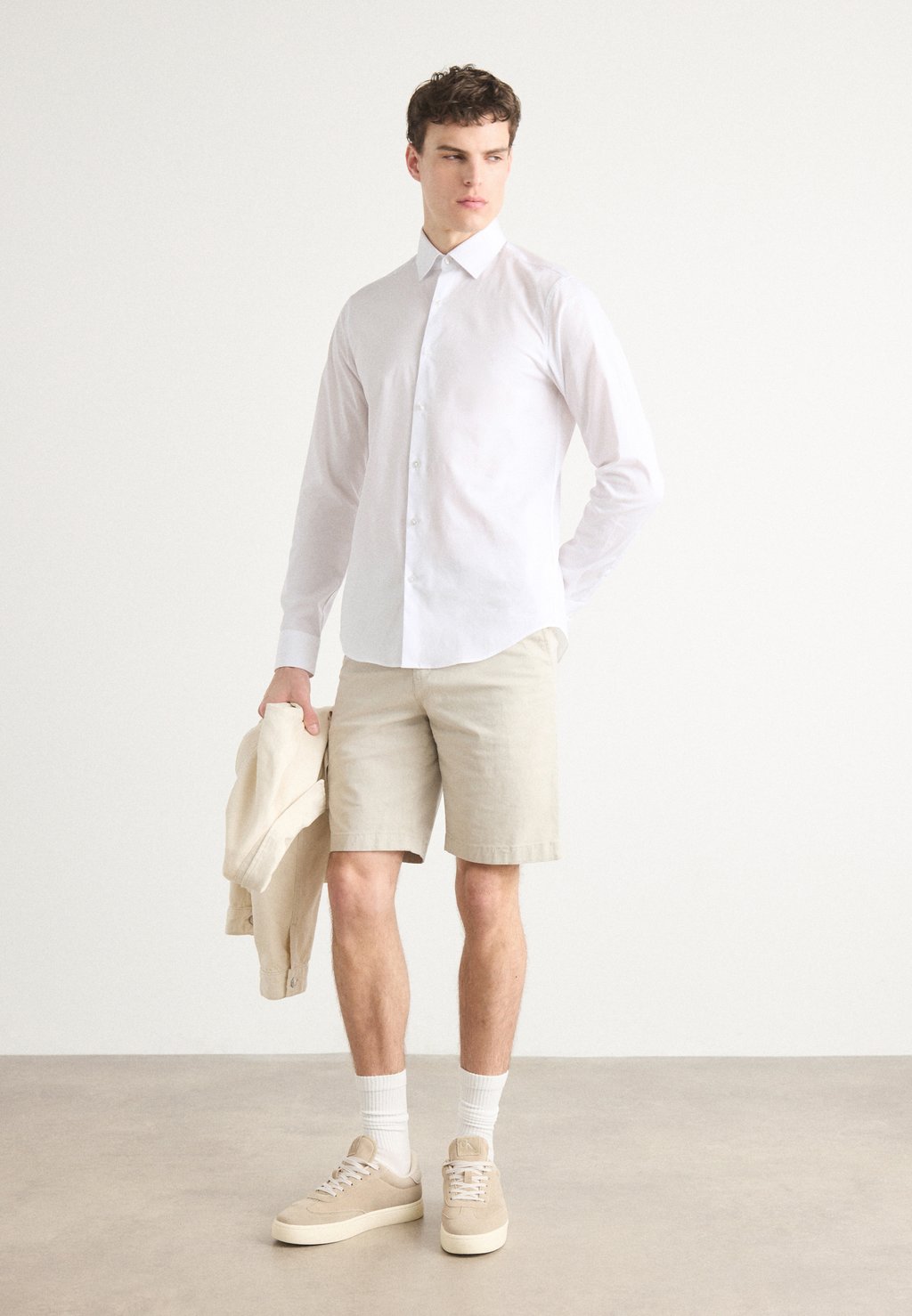 Рубашка SLIM elegante Calvin Klein, белый — фото 2