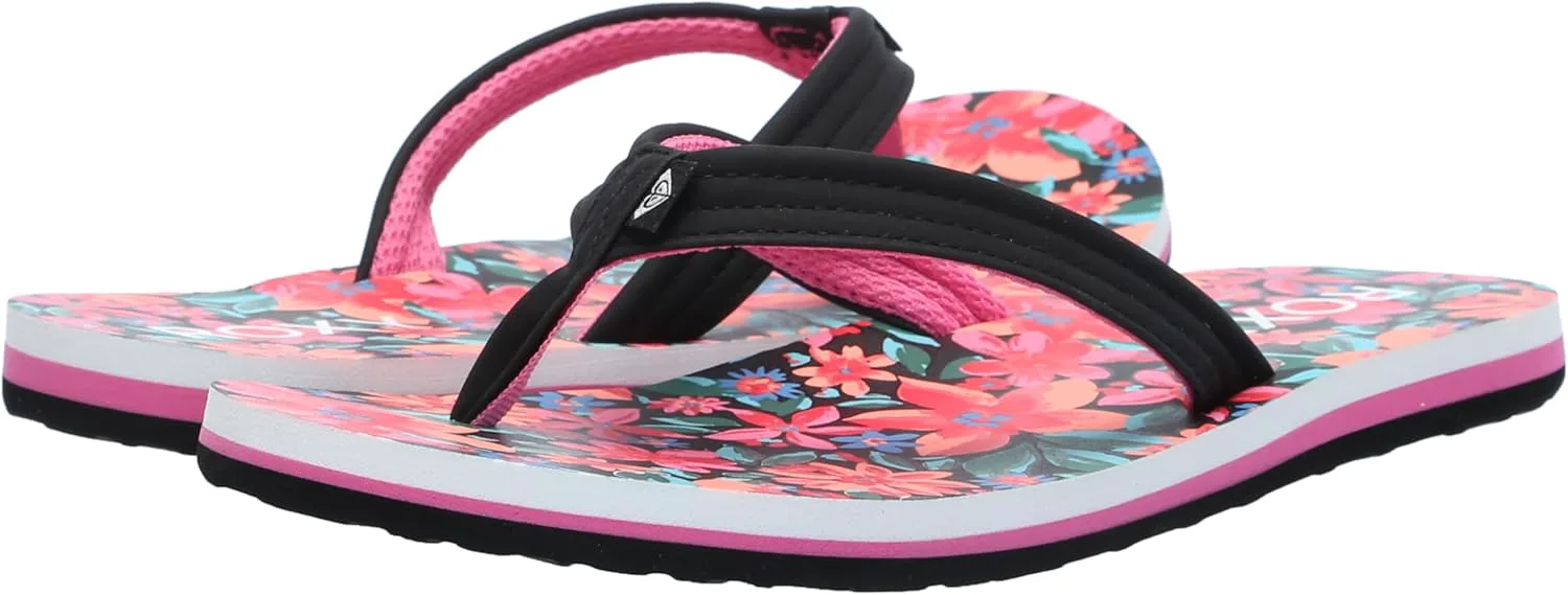 

Сандалии-шлепанцы Roxy girls Rg Viva Stamp, черный