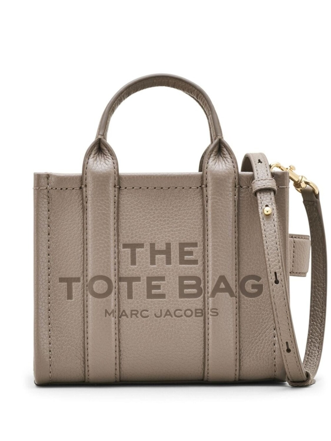 

Marc Jacobs кожаная сумка-тоут через плечо, серый