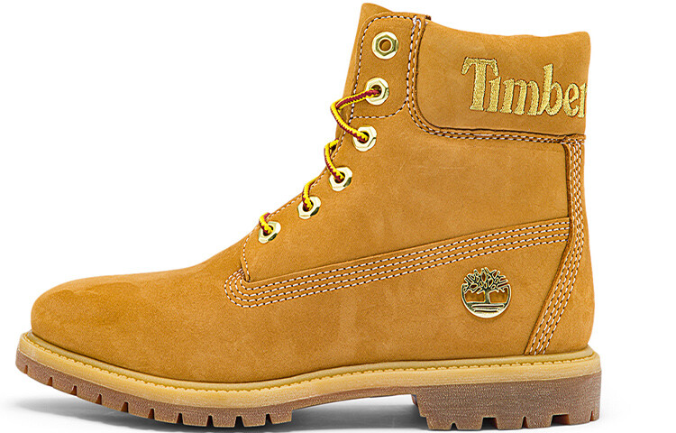 

Ботинки Timberland 6 Inch Premium Waterproof Boots 'Wheat Nubuck With Gold Logo' Women's