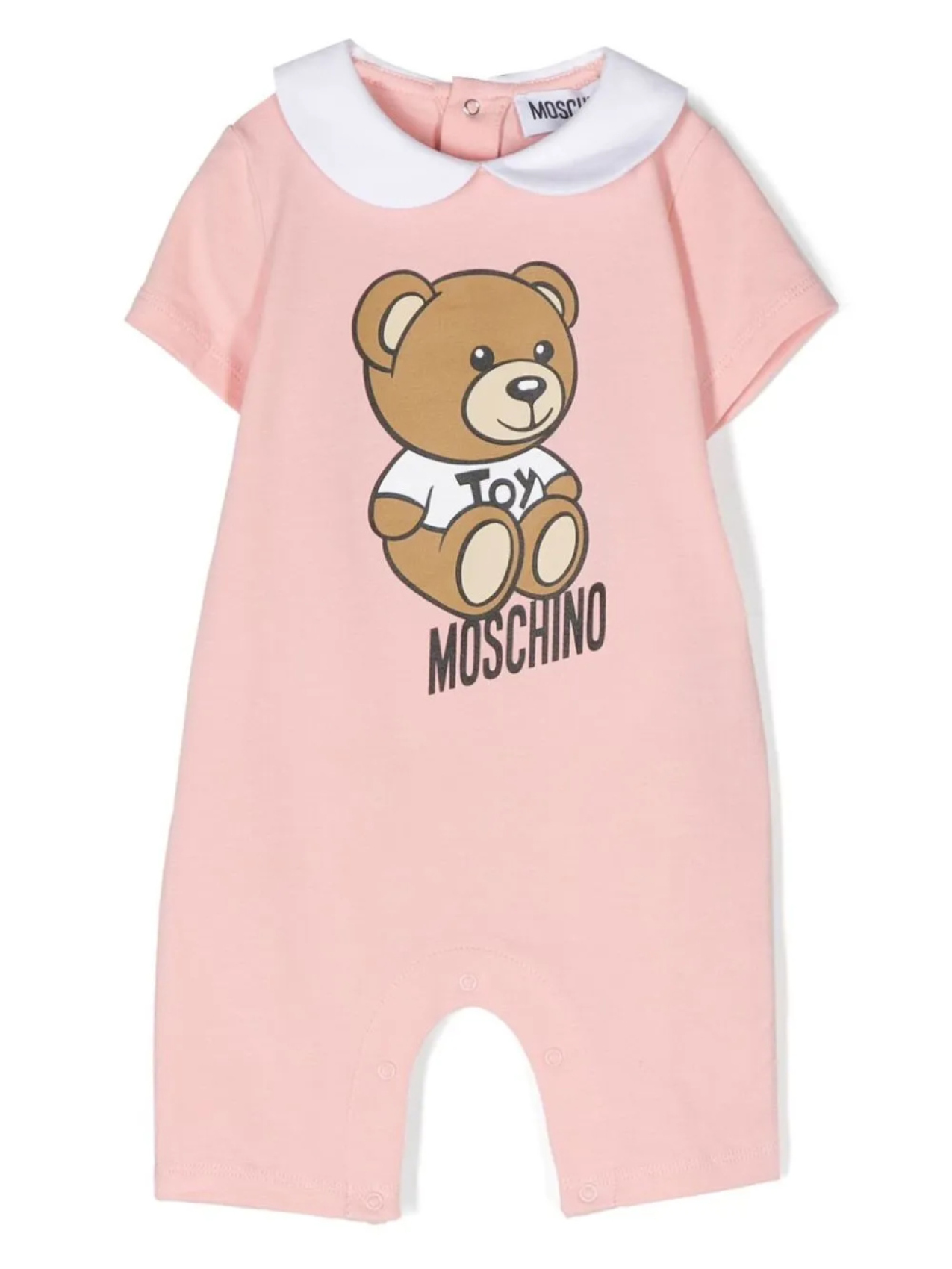 

Ромпер с логотипом Moschino Kids, розовый