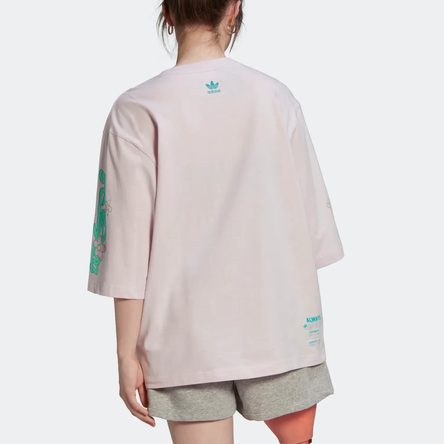 Футболка женская розовая Adidas Originals, розовый — фото 4